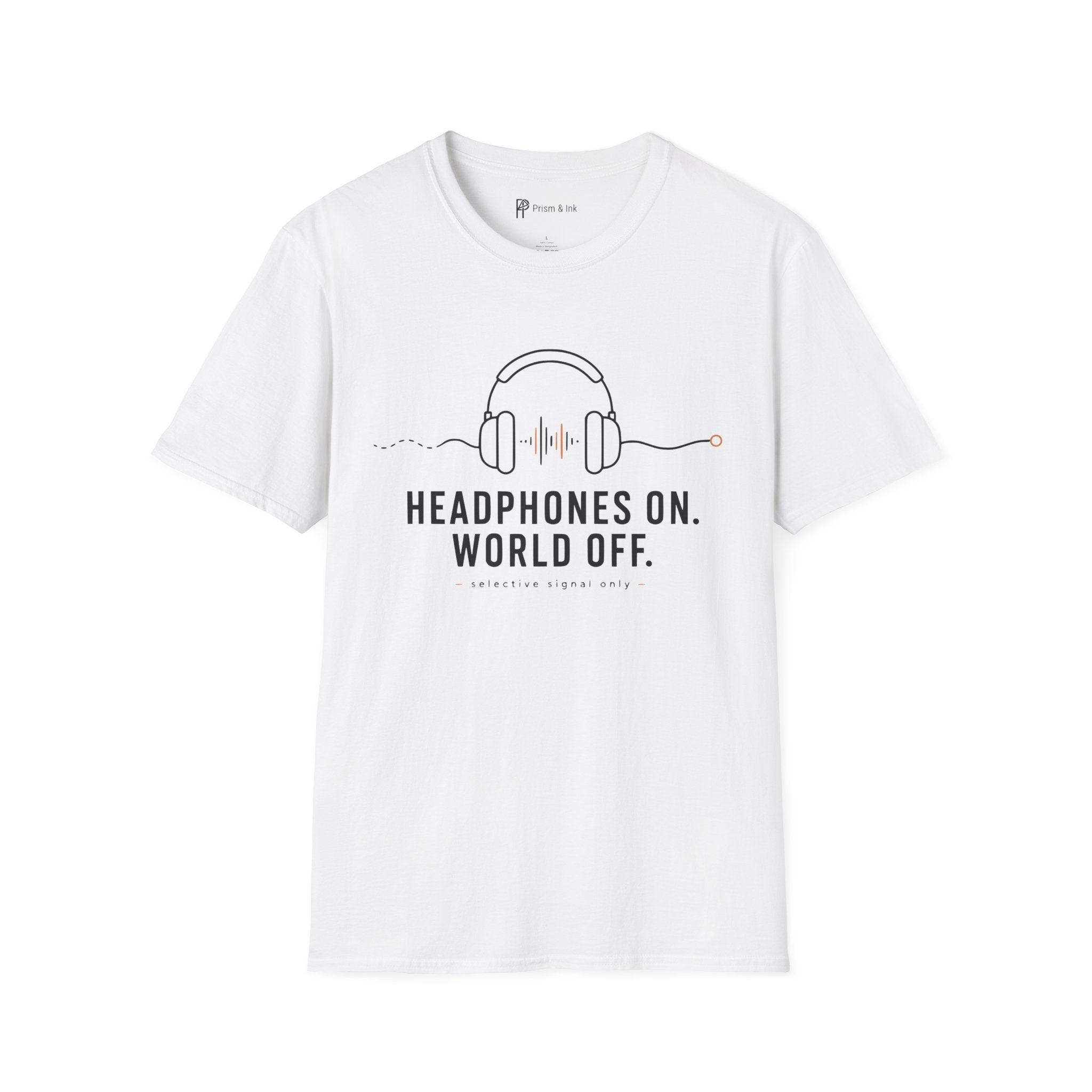 Headphones On World Off Introvert Music T-Shirt