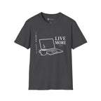 Work Less Live More Laptop T-Shirt