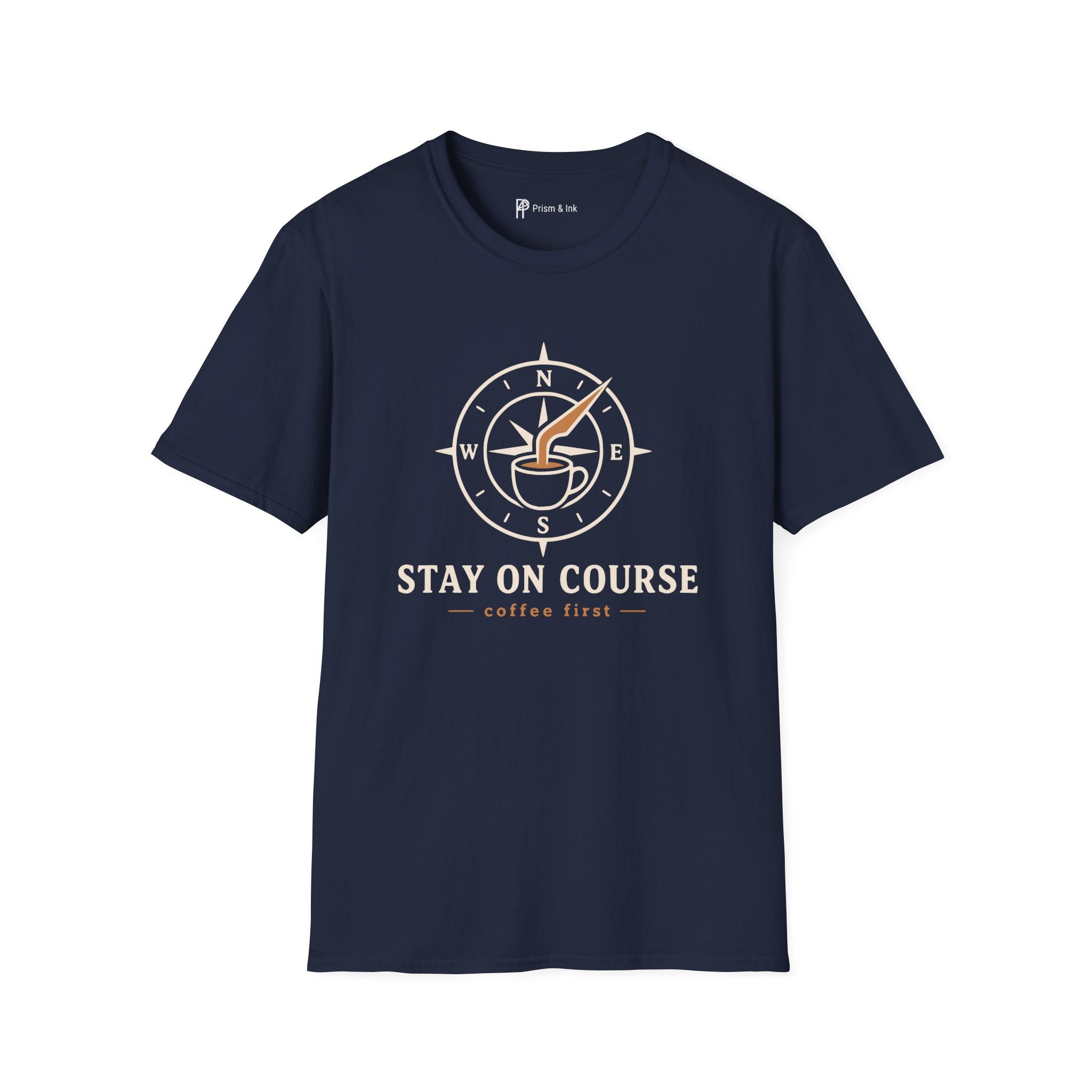 Stay On Course Nautical Compass Coffee T-Shirt