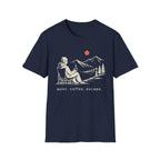 Quiet Coffee Escape Mountain Camping T-Shirt