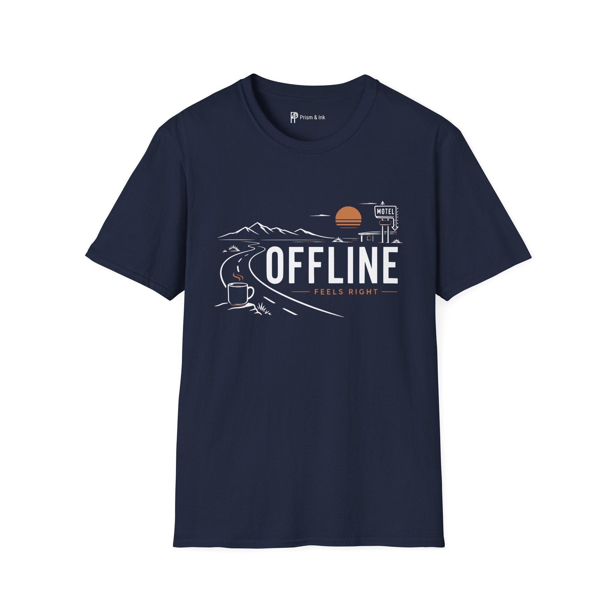 Offline Feels Right Roadtrip Coffee T-Shirt