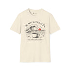 Go With The Flow Great Wave Coffee T-Shirt
