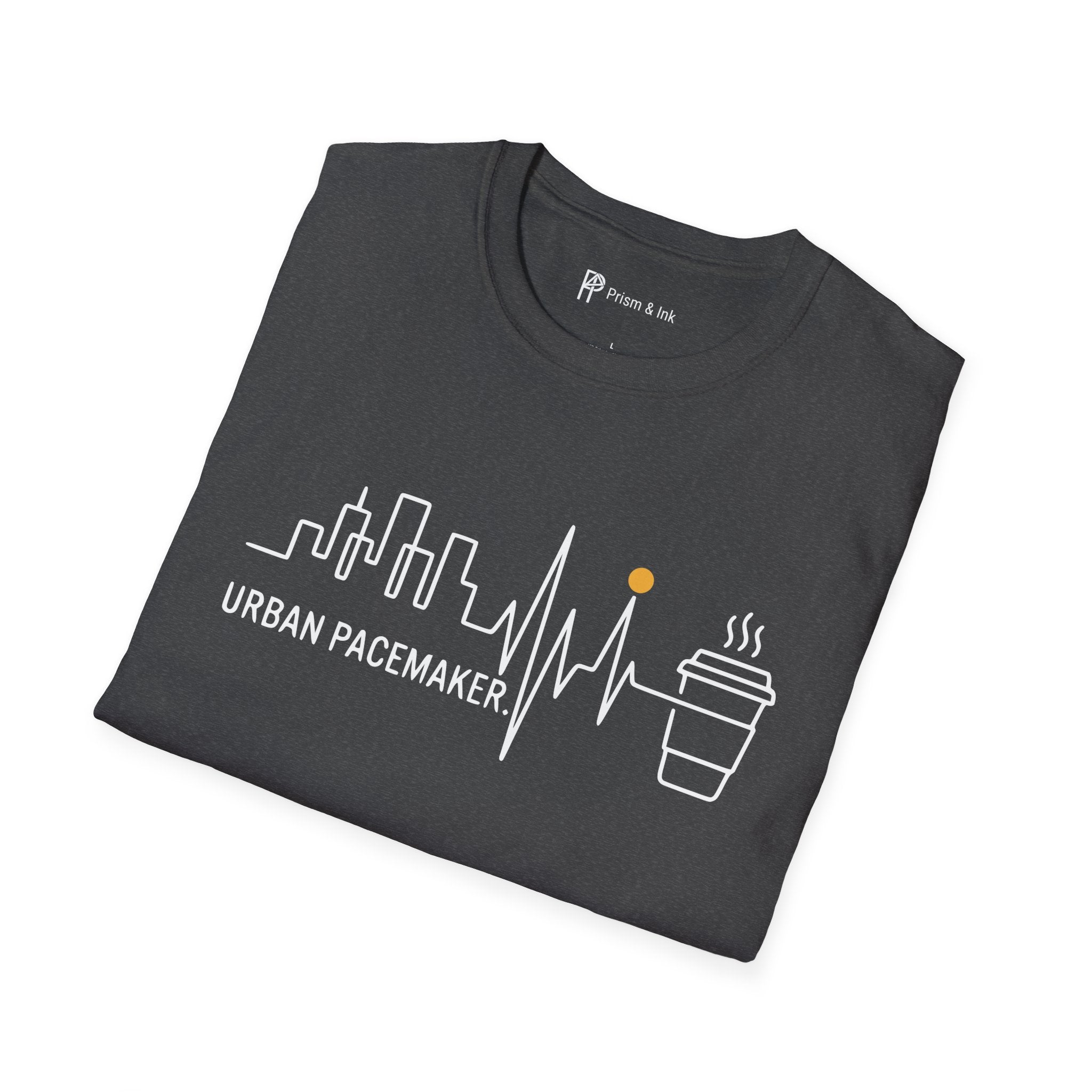 Urban Pacemaker City Skyline Heartbeat Coffee T-Shirt