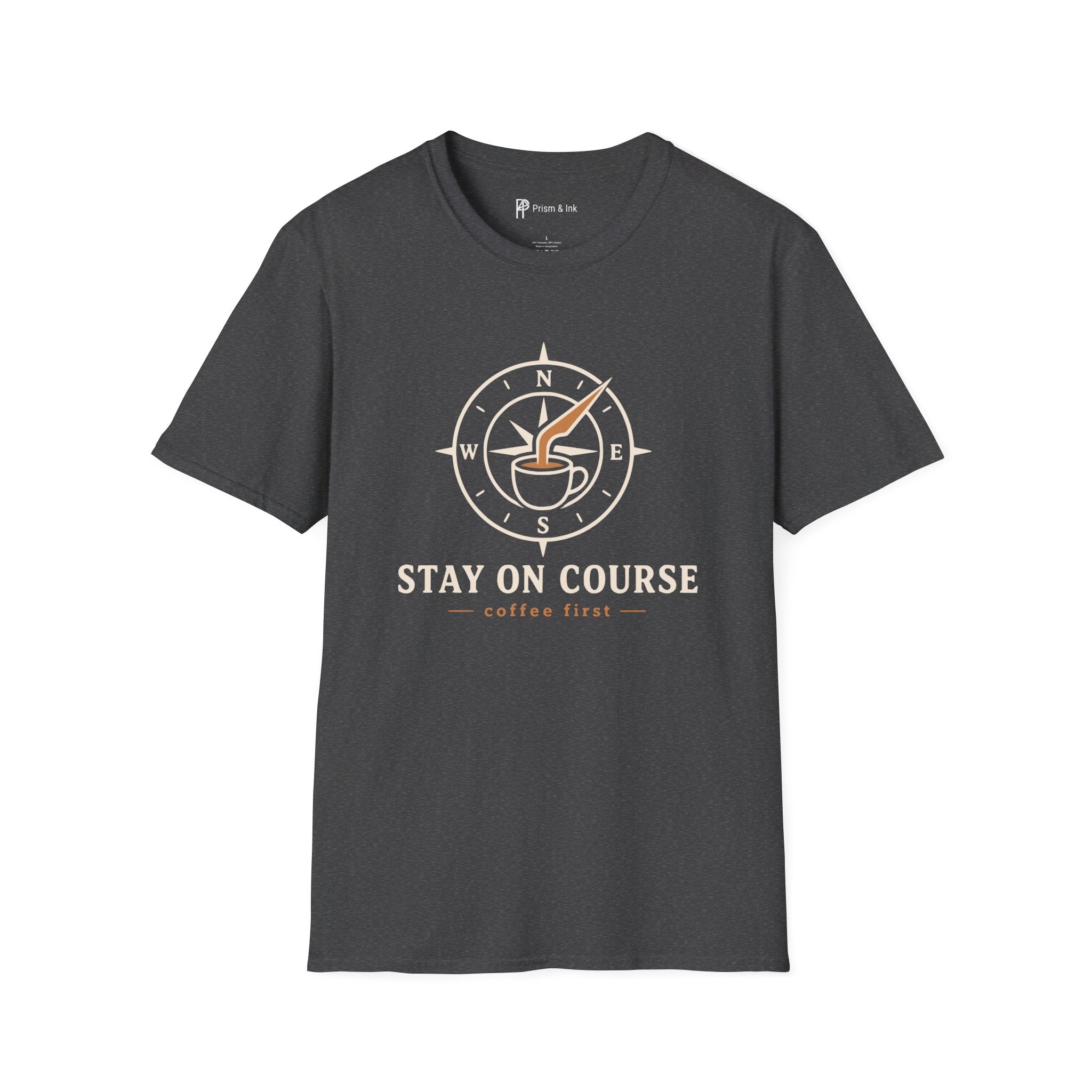 Stay On Course Nautical Compass Coffee T-Shirt