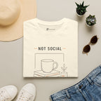 Not Social Just Selective Coffee Reading T-Shirt