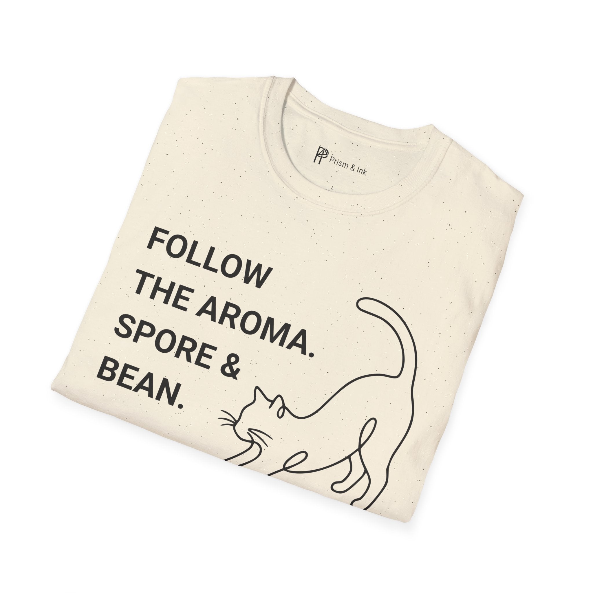 Follow the Aroma Cat Coffee T-Shirt