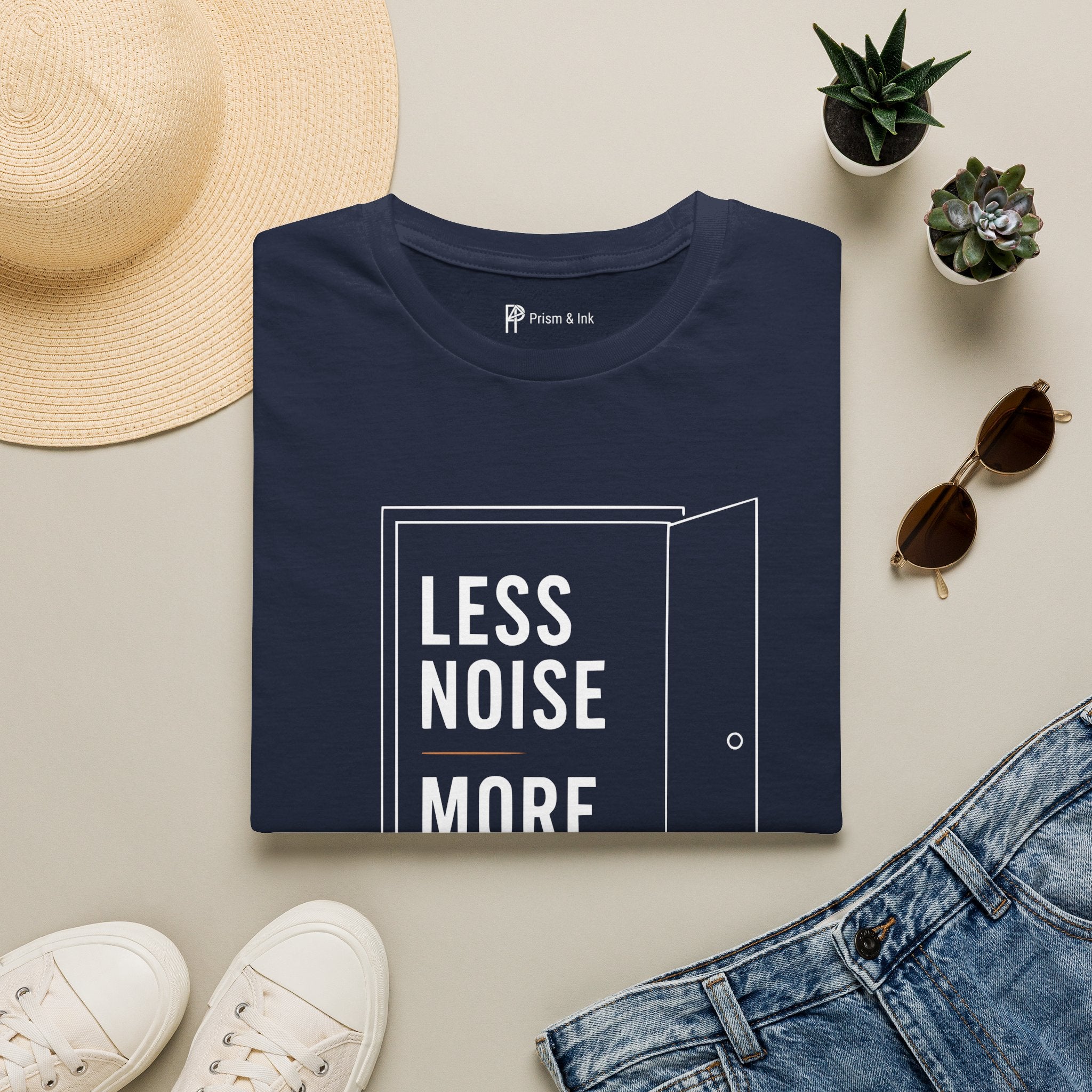 Less Noise More Room Coffee Door T-Shirt