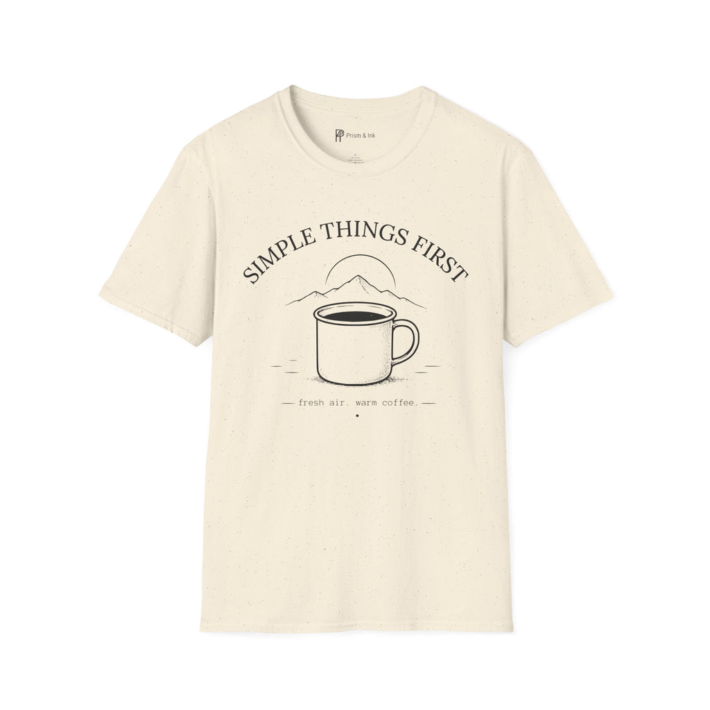 Simple Things First Fresh Air Warm Coffee T-Shirt