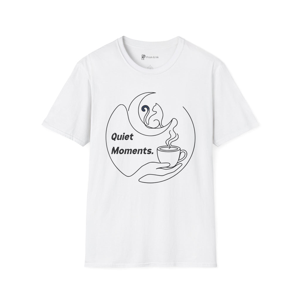 Quiet Moments Cat & Moon Coffee T-Shirt