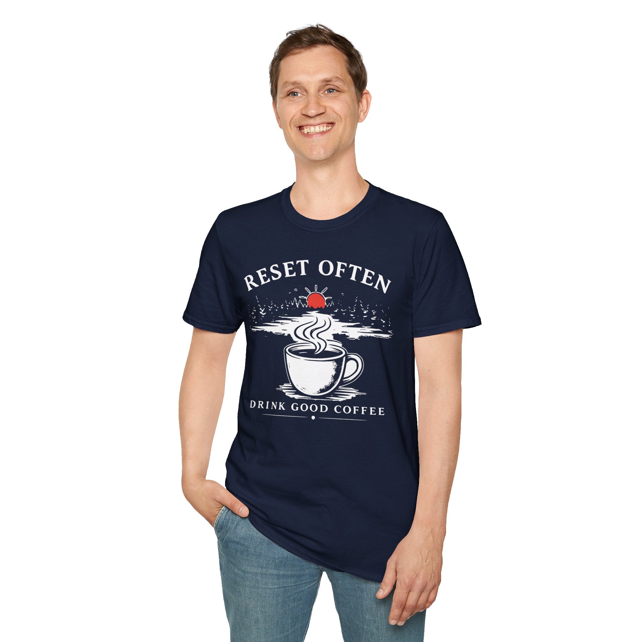 Reset Often Coffee T-Shirt