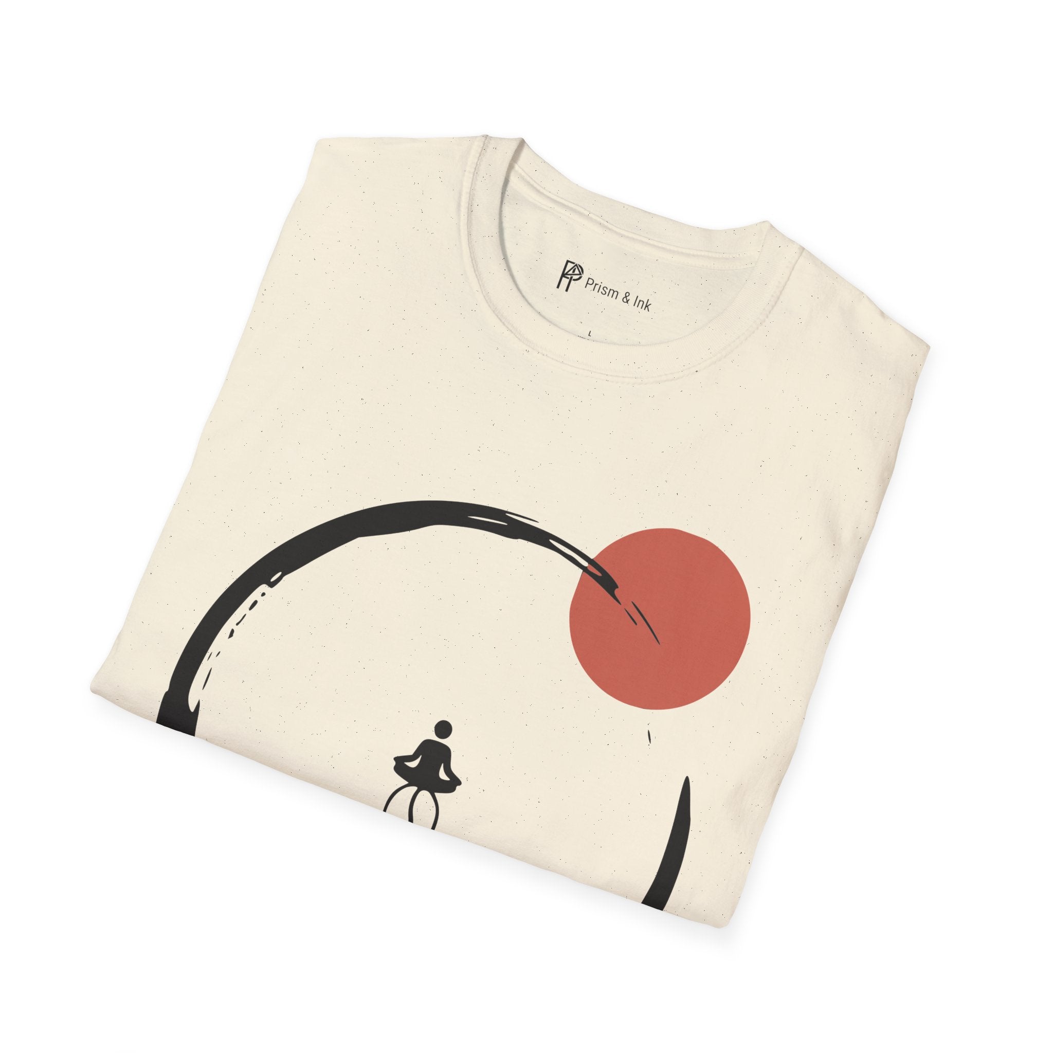 Caffeine Zen T-Shirt — Enso Circle and Meditating Coffee Bean