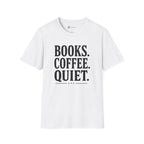 Books Coffee Quiet Minimalist Introvert T-Shirt