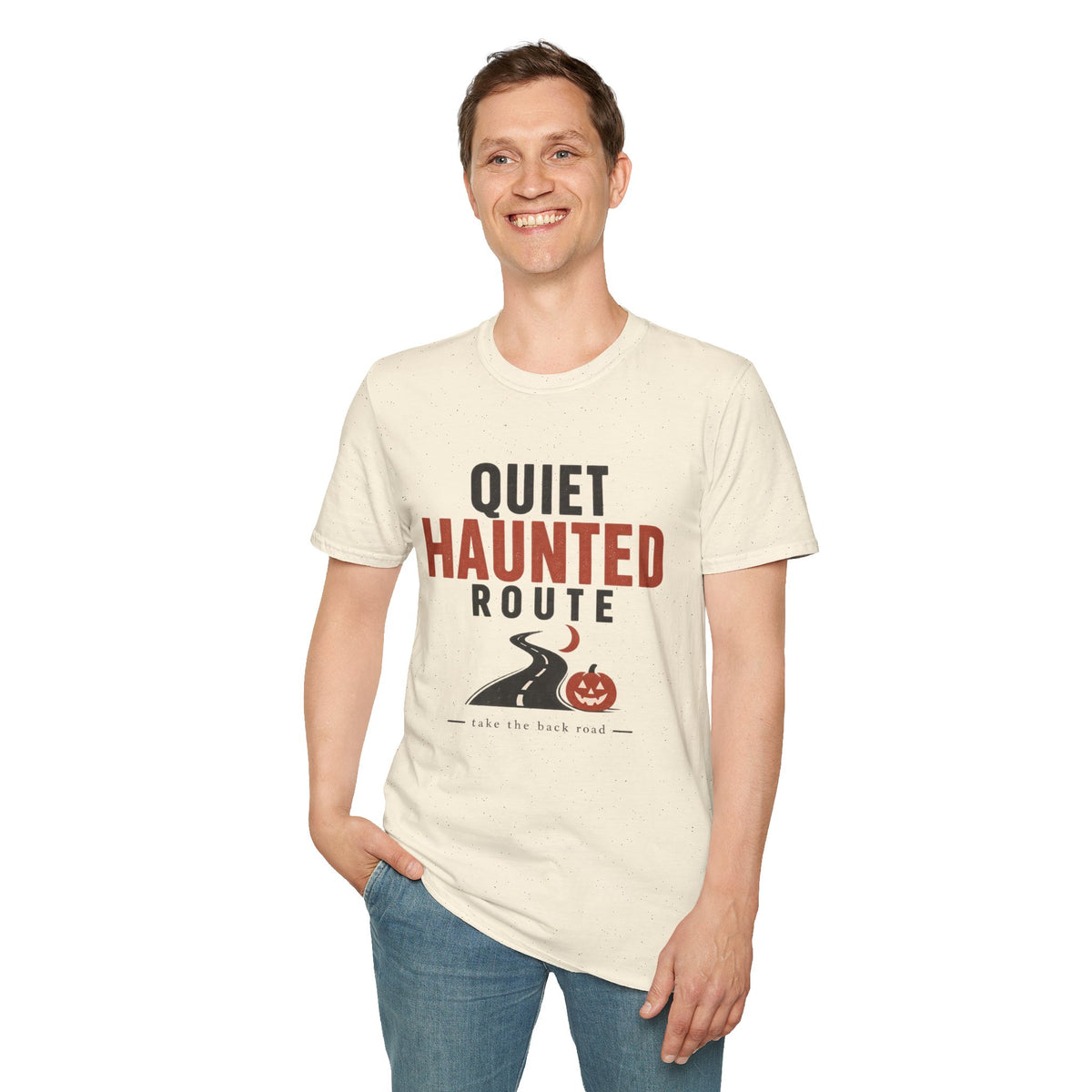 Quiet Haunted Route Halloween T-Shirt