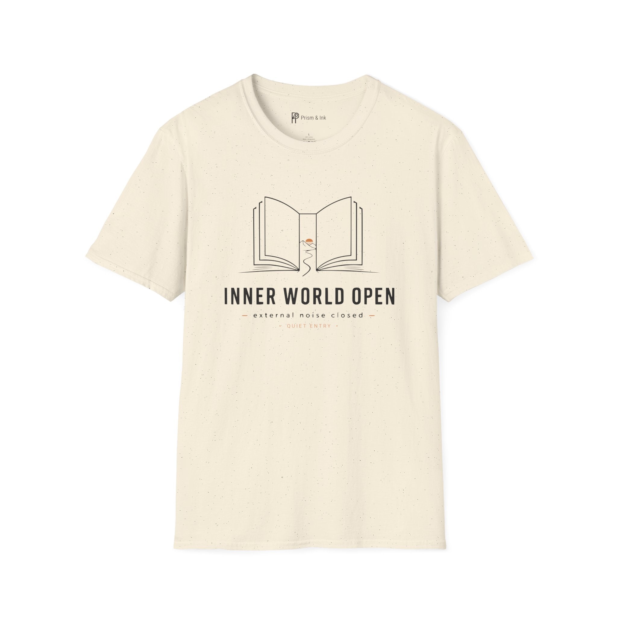 Inner World Open Minimalist Book Lover T-Shirt