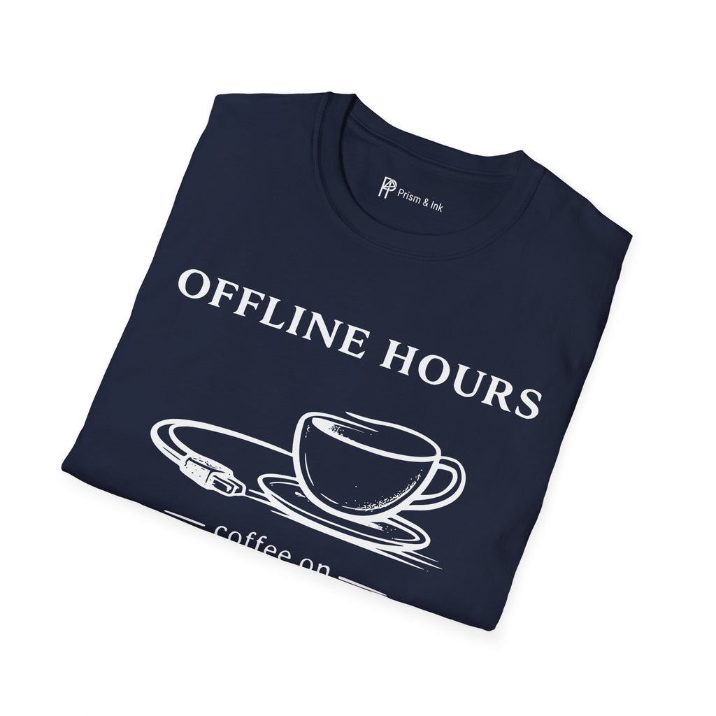 Offline Hours Coffee On T-Shirt