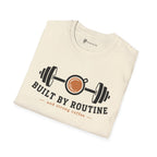 Built By Routine Strong Coffee Gym Fitness T-Shirt