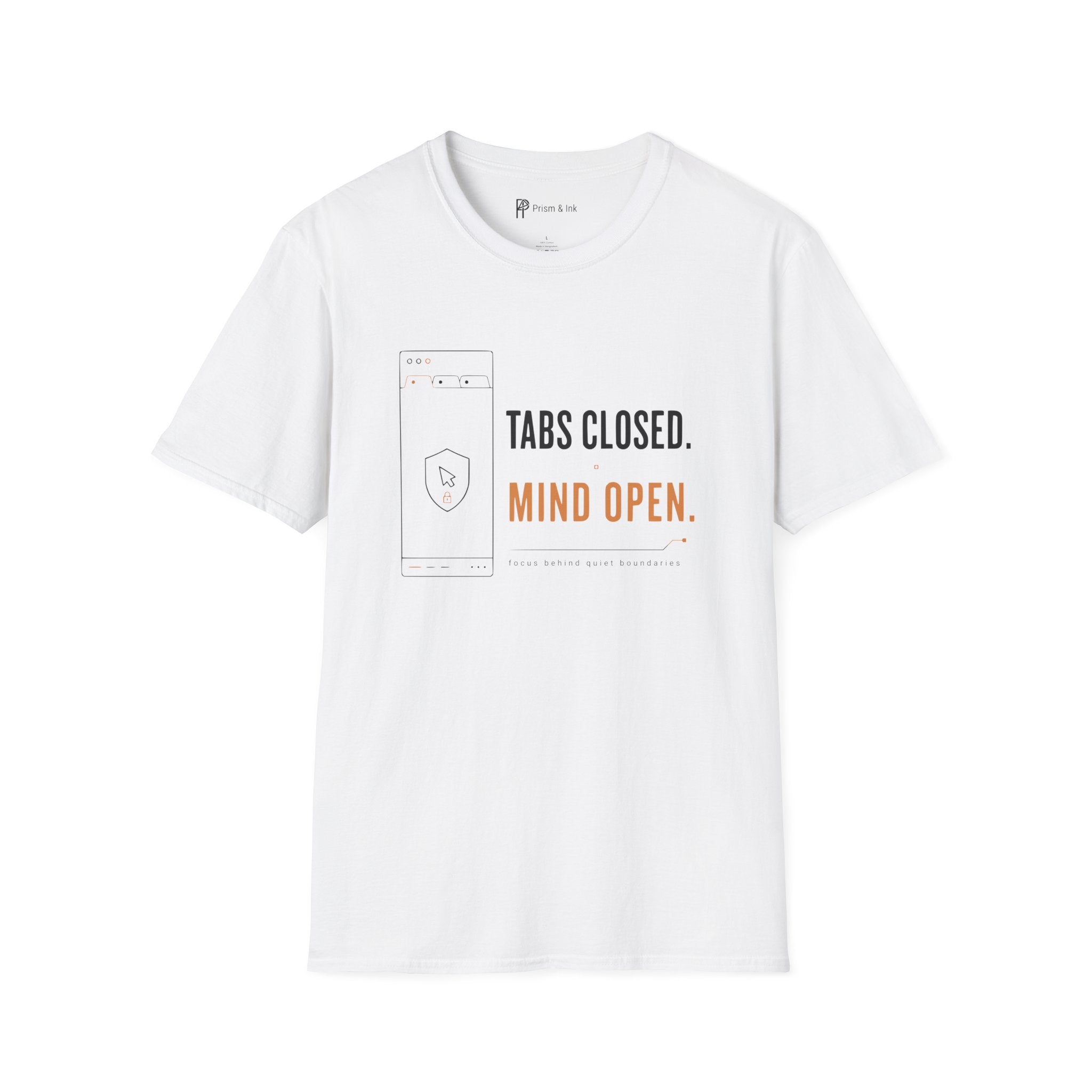 Tabs Closed Mind Open Minimalist Focus T-Shirt