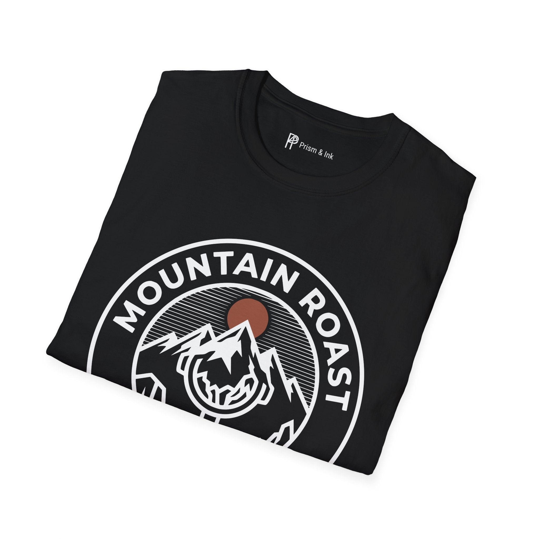 Mountain Roast T-Shirt — Portafilter and Peak Crest Graph
