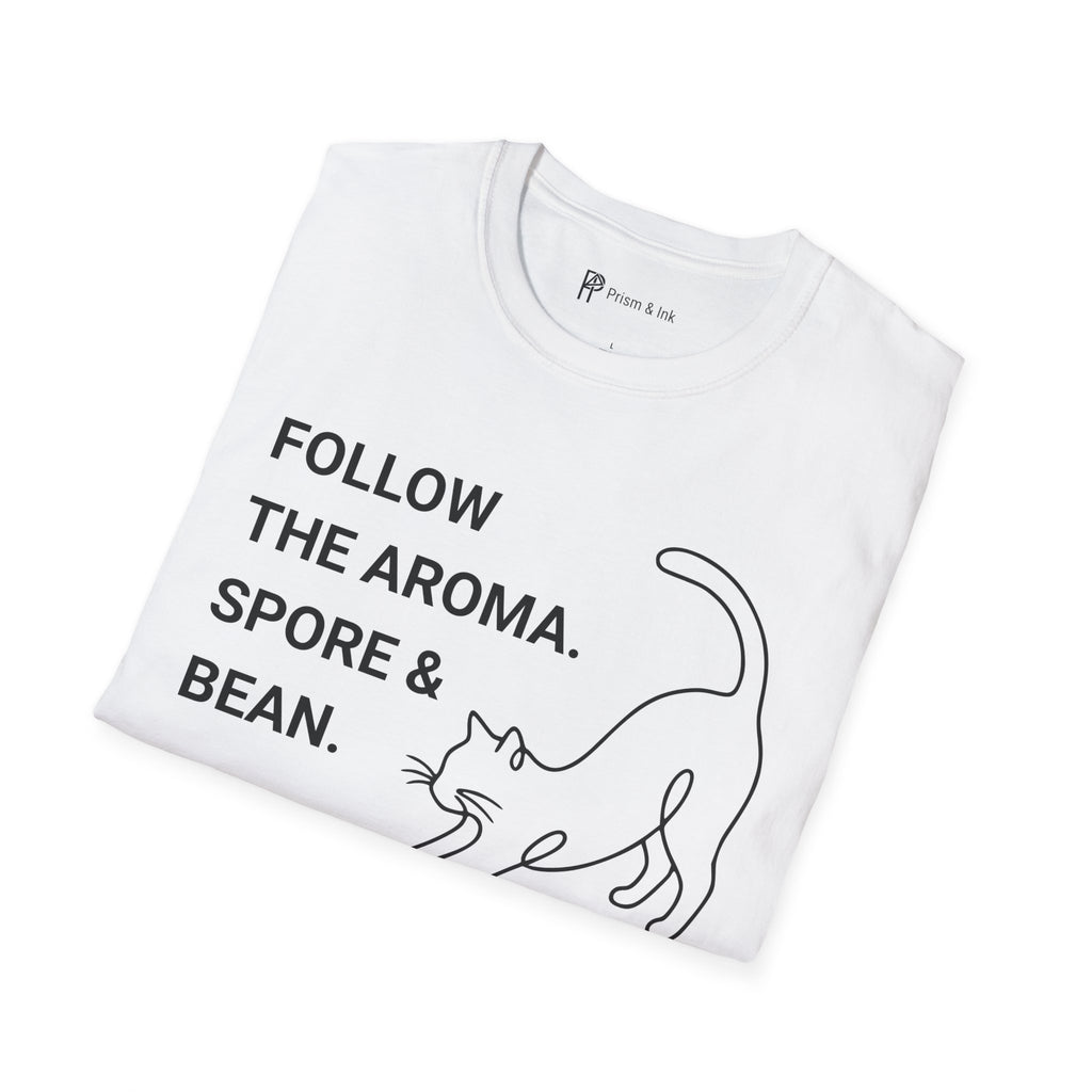 Follow the Aroma Cat Coffee T-Shirt