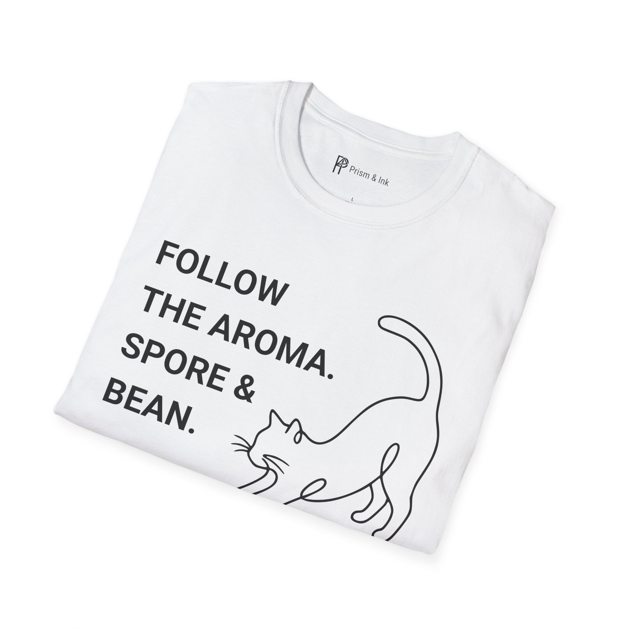 Follow the Aroma Cat Coffee T-Shirt
