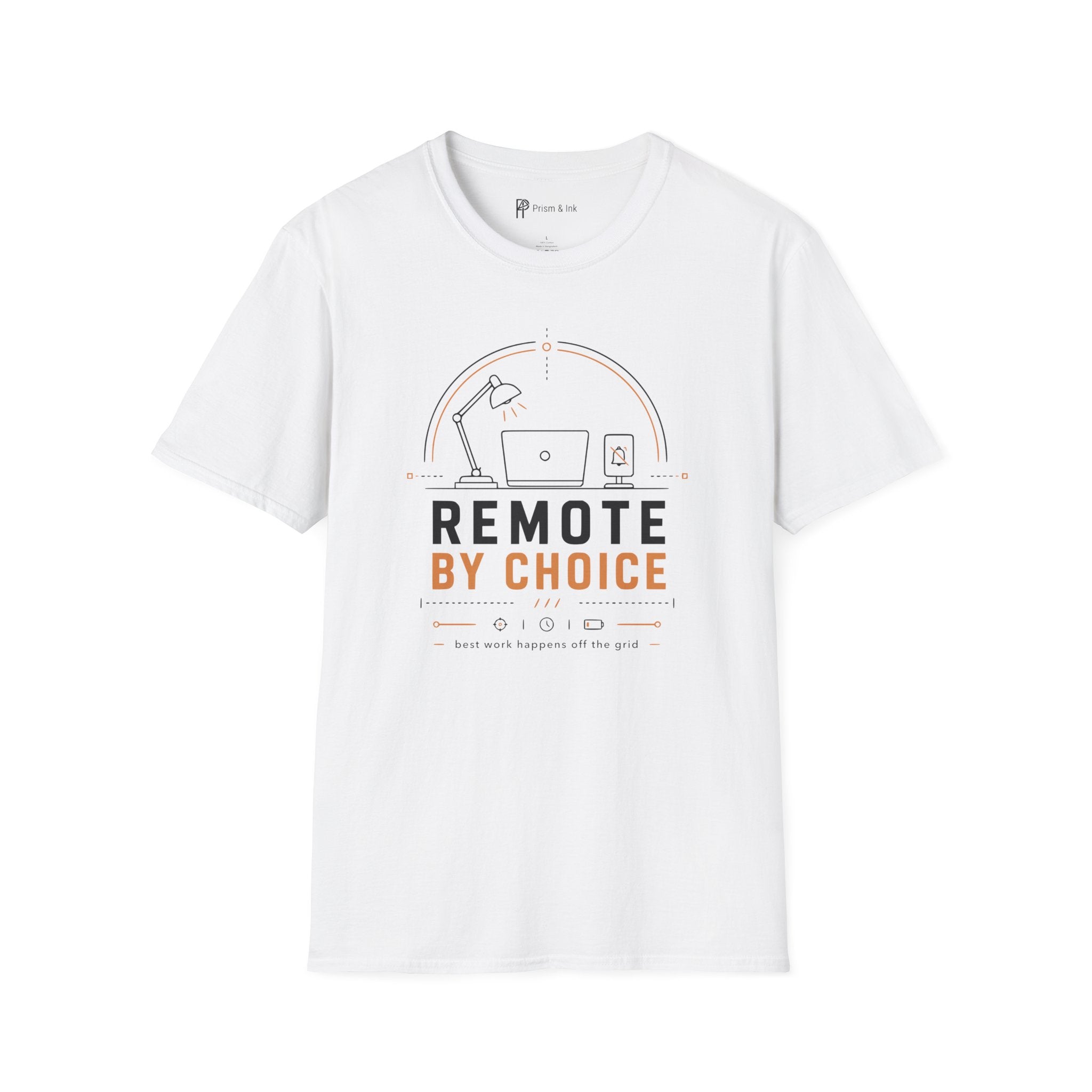 Remote By Choice Minimalist Work From Home T-Shirt