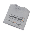 Next Exit Quiet Minimalist Road Trip T-Shirt