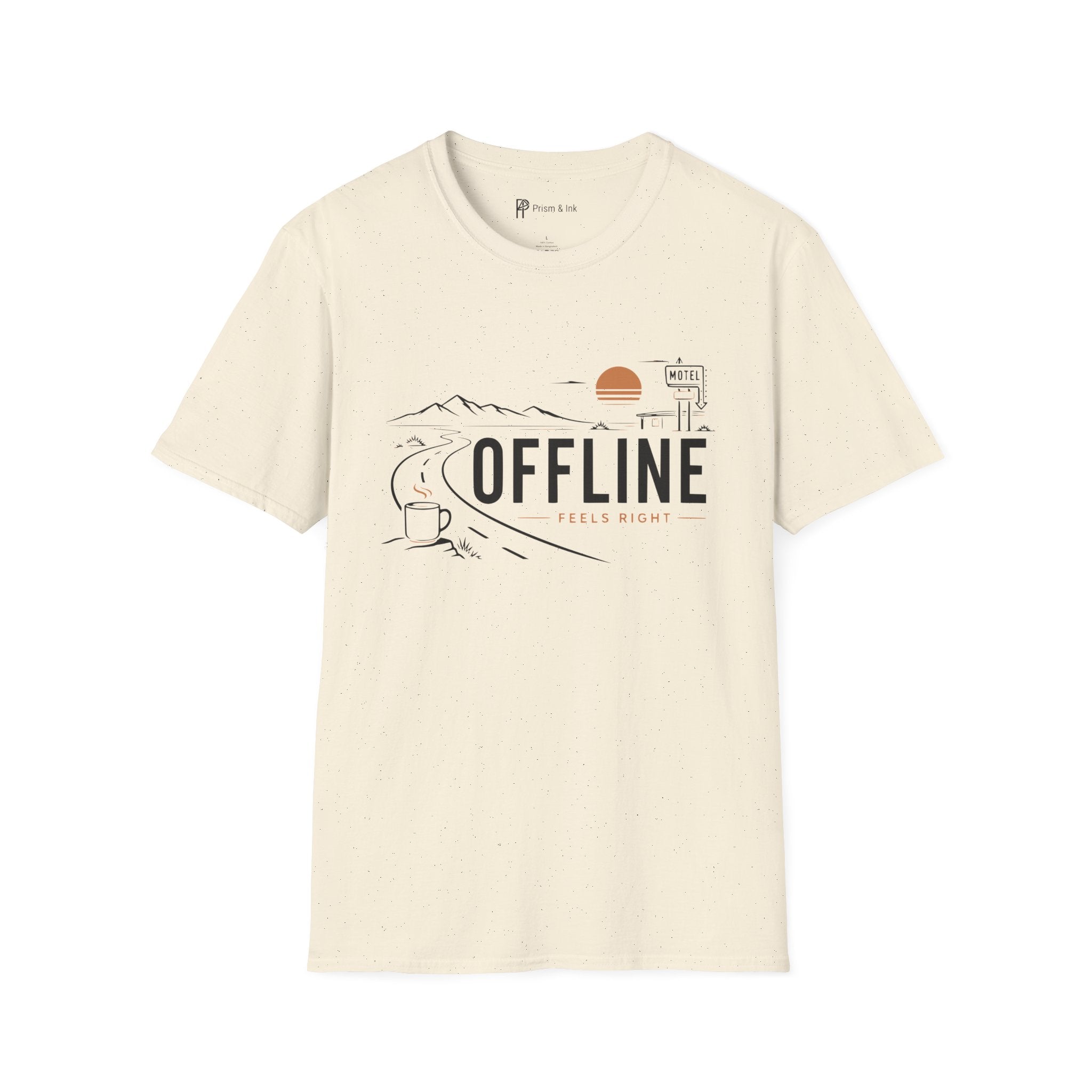 Offline Feels Right Roadtrip Coffee T-Shirt