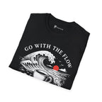 Go With The Flow Great Wave Coffee T-Shirt