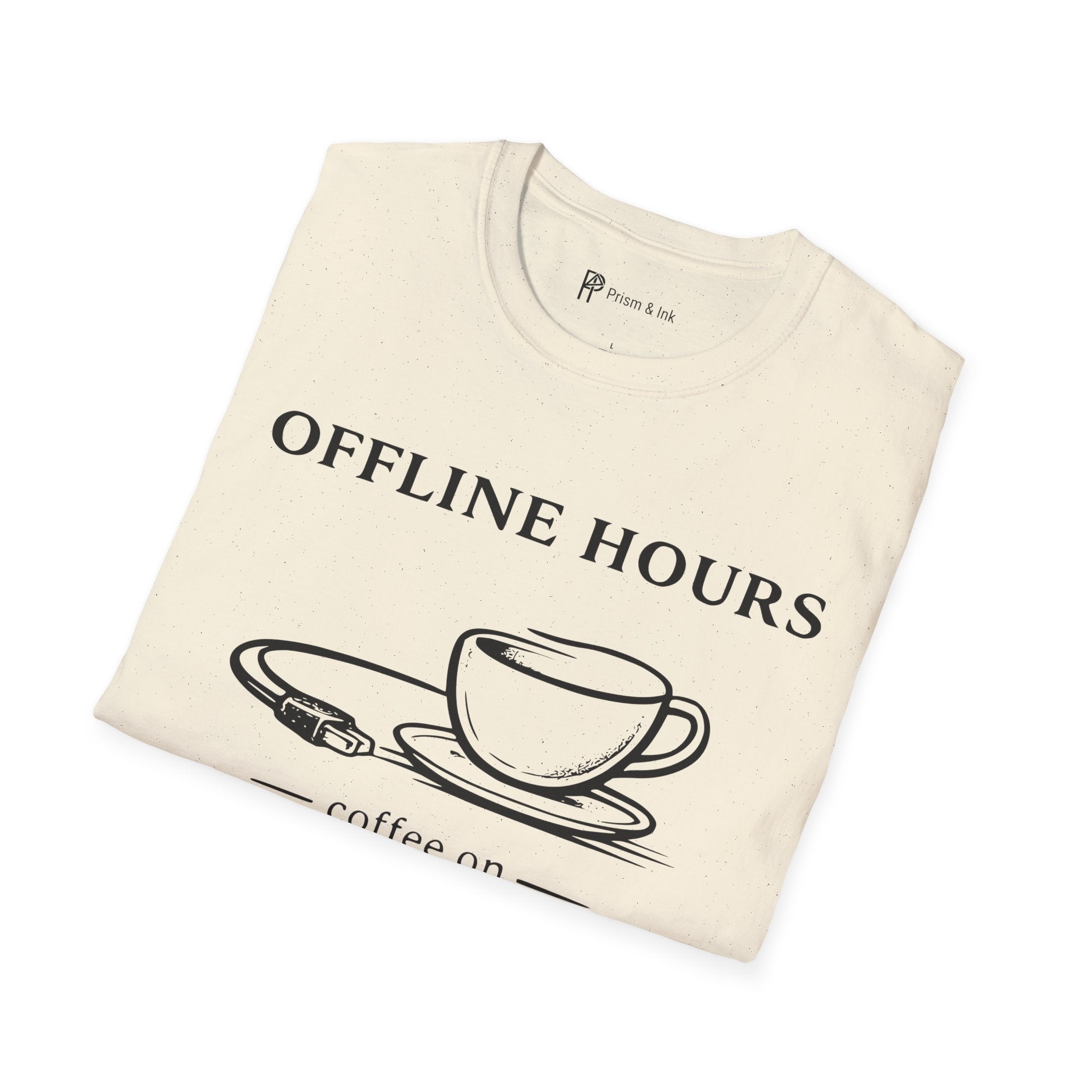 Offline Hours Coffee On T-Shirt