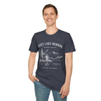 Quiet Lake Morning Cabin T-Shirt