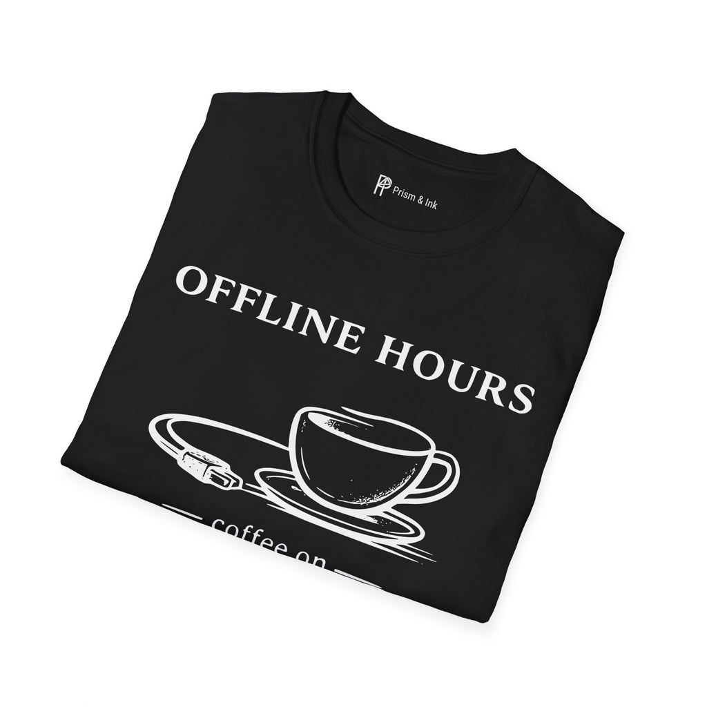 Offline Hours Coffee On T-Shirt