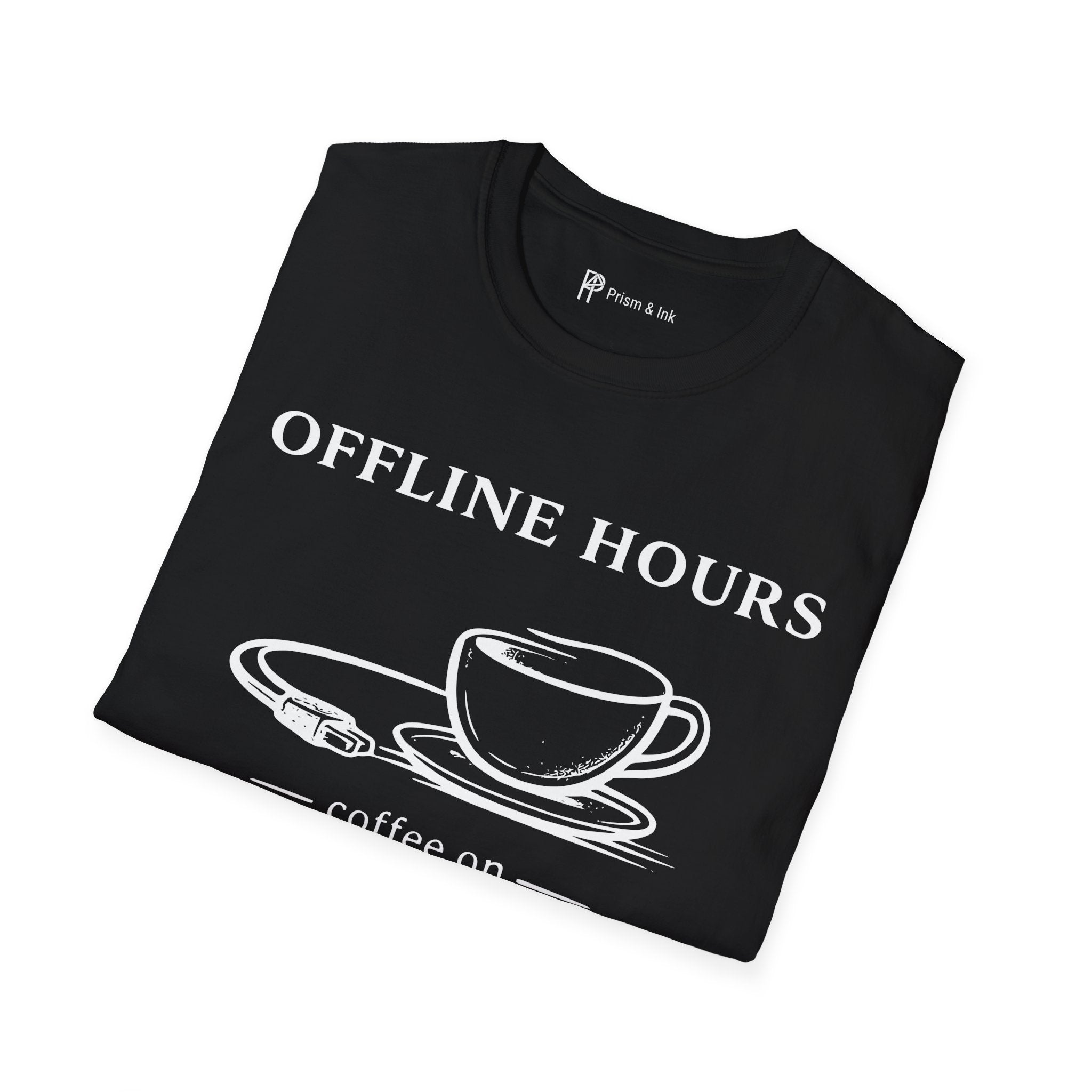Offline Hours Coffee On T-Shirt