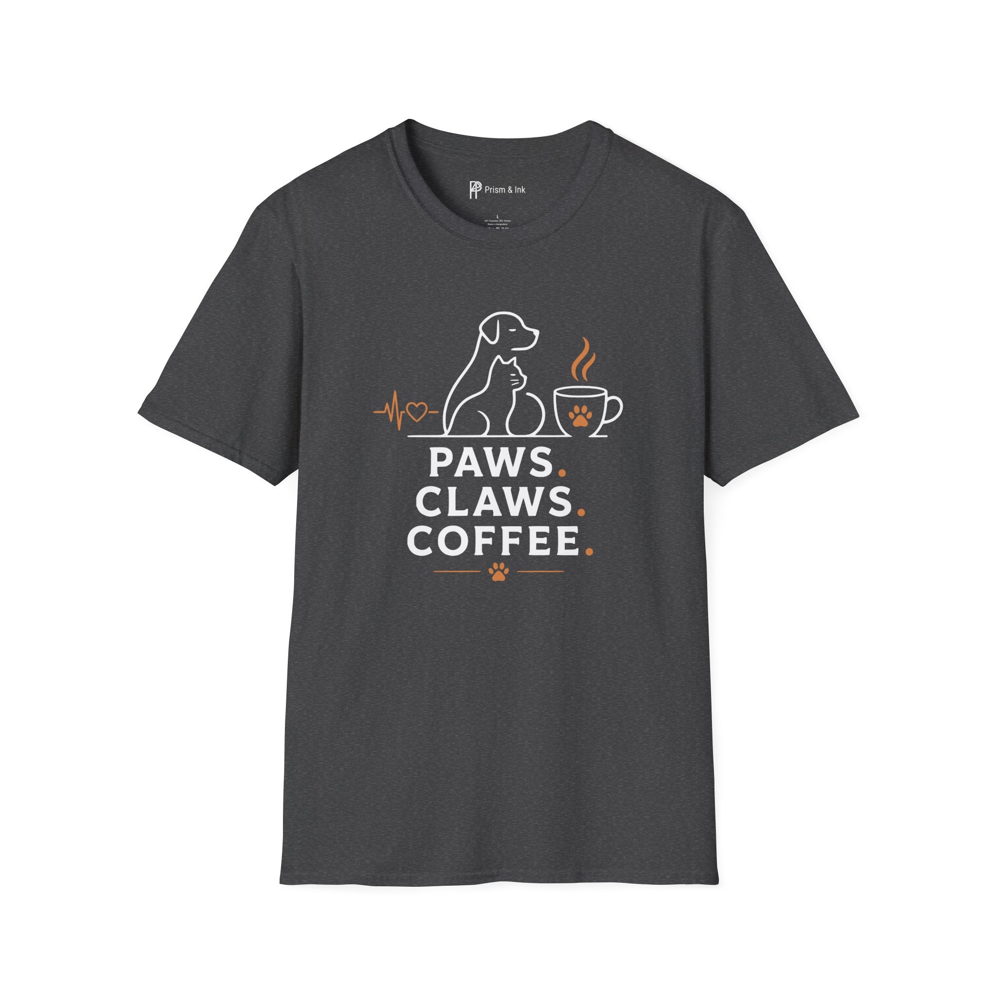 Paws Claws Coffee Pet Lover T-Shirt