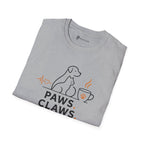 Paws Claws Coffee Pet Lover T-Shirt