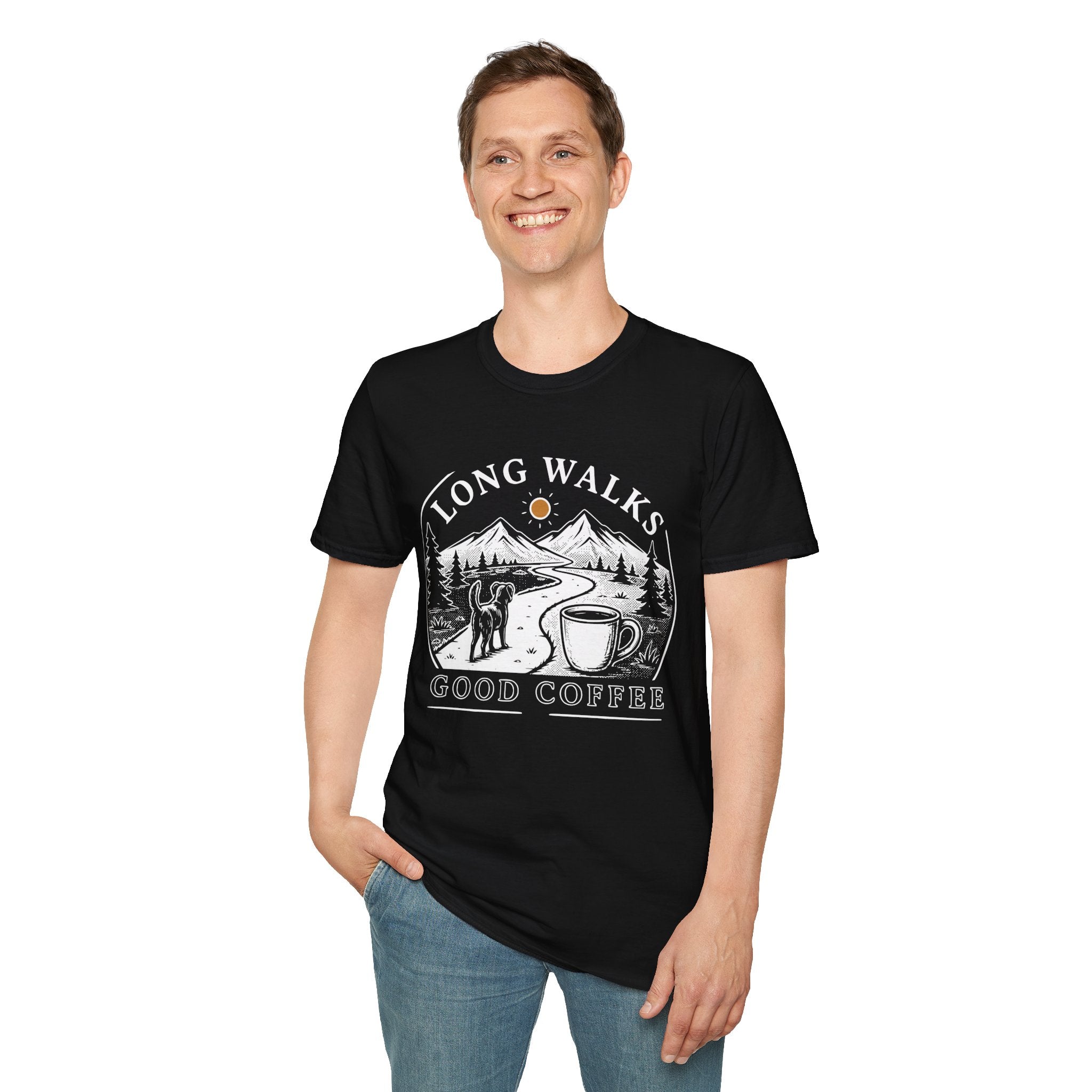 Long Walks & Good Coffee T-Shirt