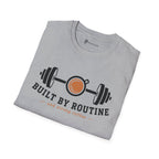 Built By Routine Strong Coffee Gym Fitness T-Shirt