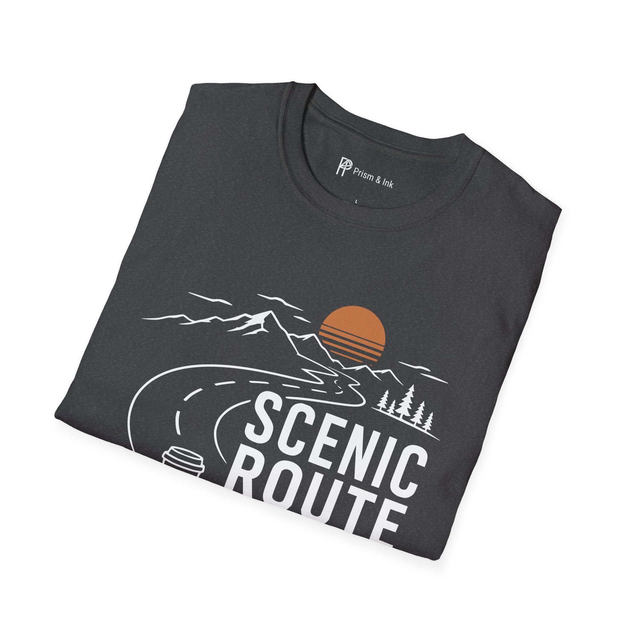 Scenic Route No Small Talk Coffee Roadtrip T-Shirt