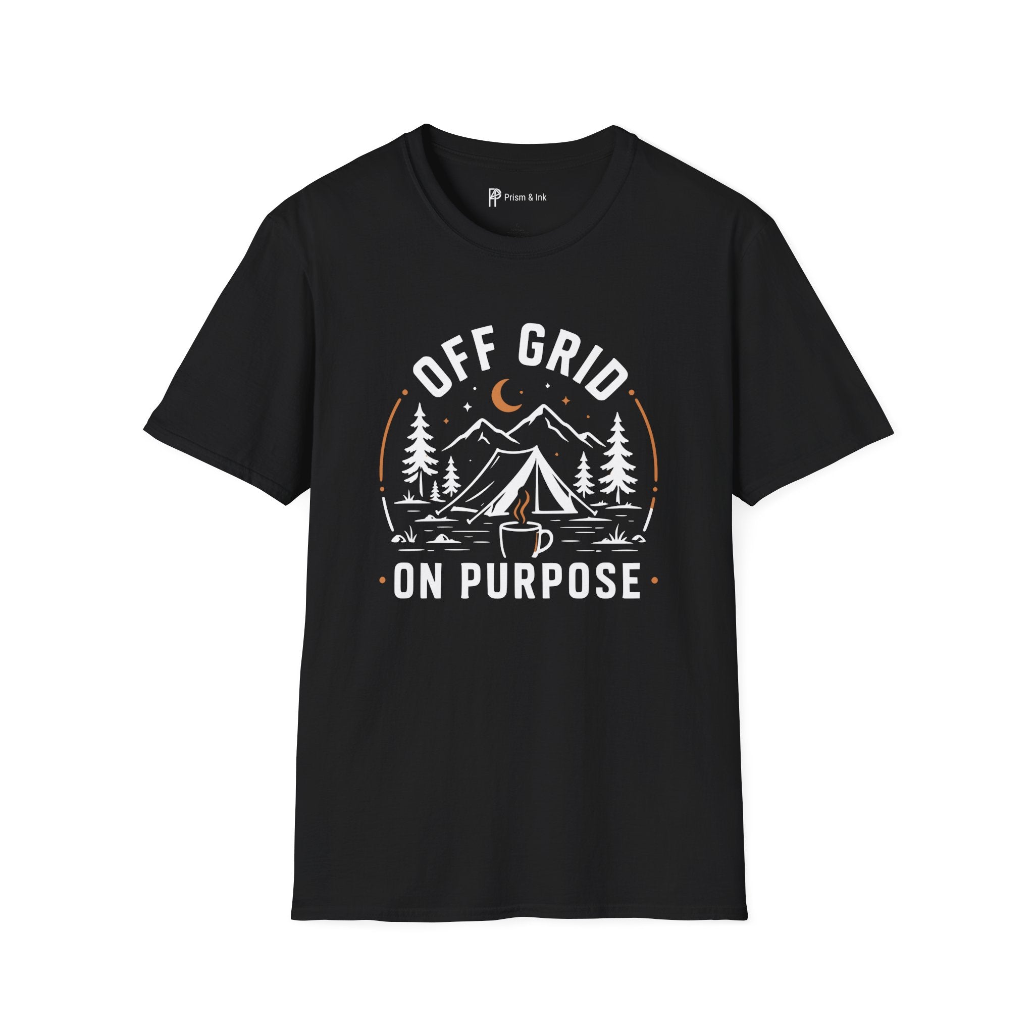 Off Grid On Purpose Camping Coffee T-Shirt