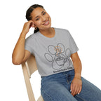 Minimalist Paw and Coffee Cup T-Shirt