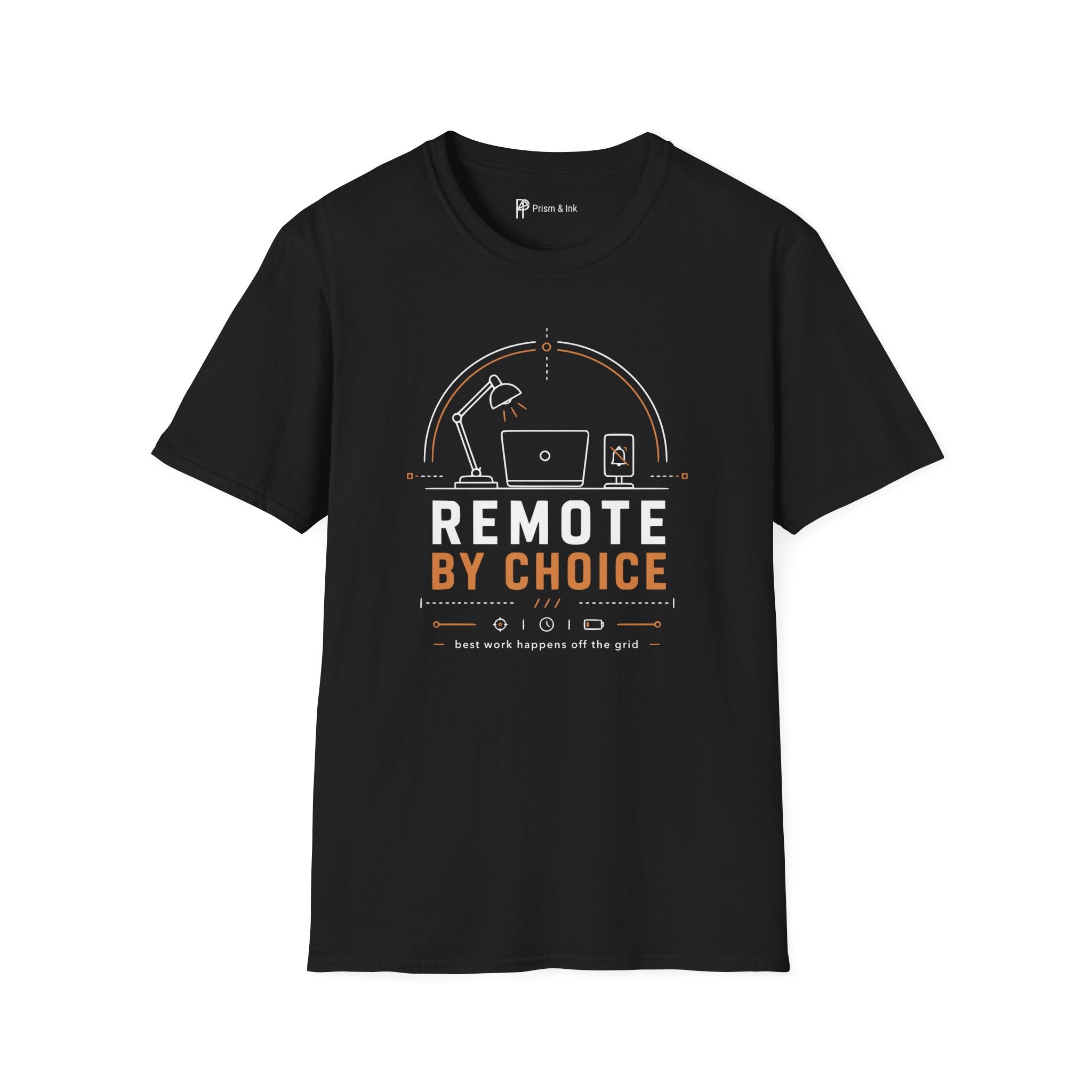 Remote By Choice Minimalist Work From Home T-Shirt