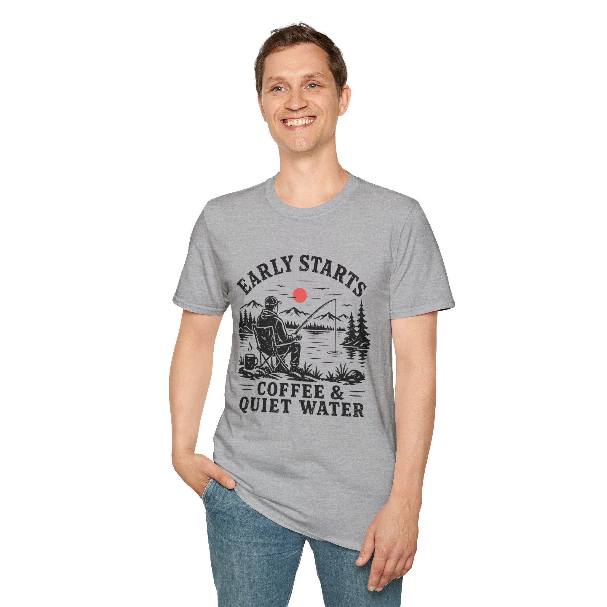 Early Starts Coffee & Quiet Water T-Shirt