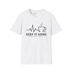 Keep It Going Powered By Coffee Heartbeat T-Shirt