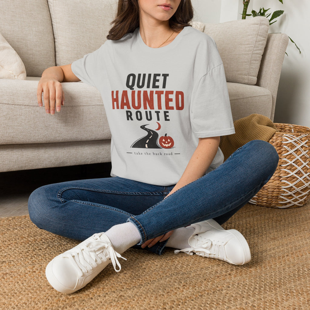 Quiet Haunted Route Halloween T-Shirt