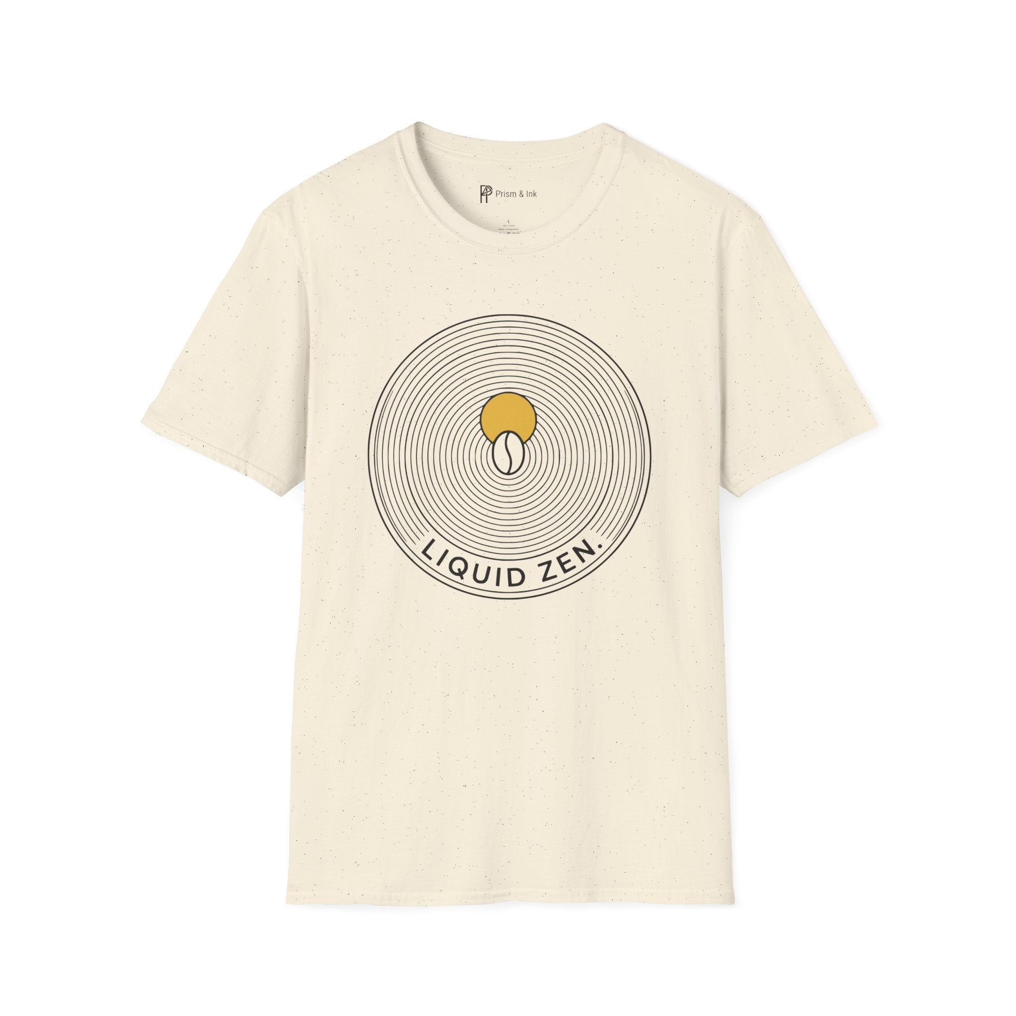 Liquid Zen Minimalist Coffee Bean T-Shirt