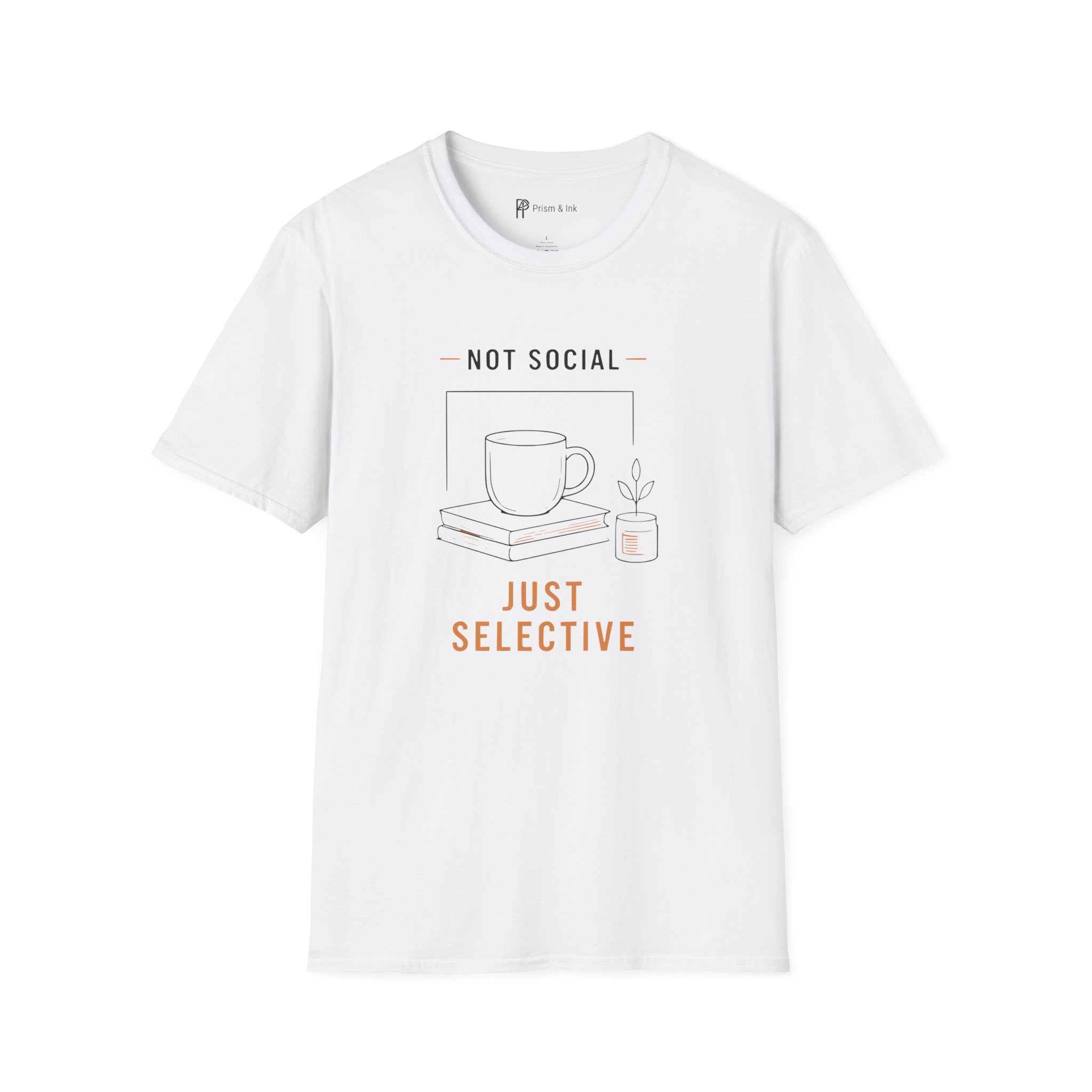 Not Social Just Selective Coffee Reading T-Shirt