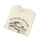 Go With The Flow Great Wave Coffee T-Shirt