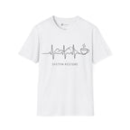 System Restore Coffee ECG Graphic T‑Shirt