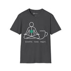Zen Master T-Shirt — Minimalist Meditation & Coffee Alignment Art