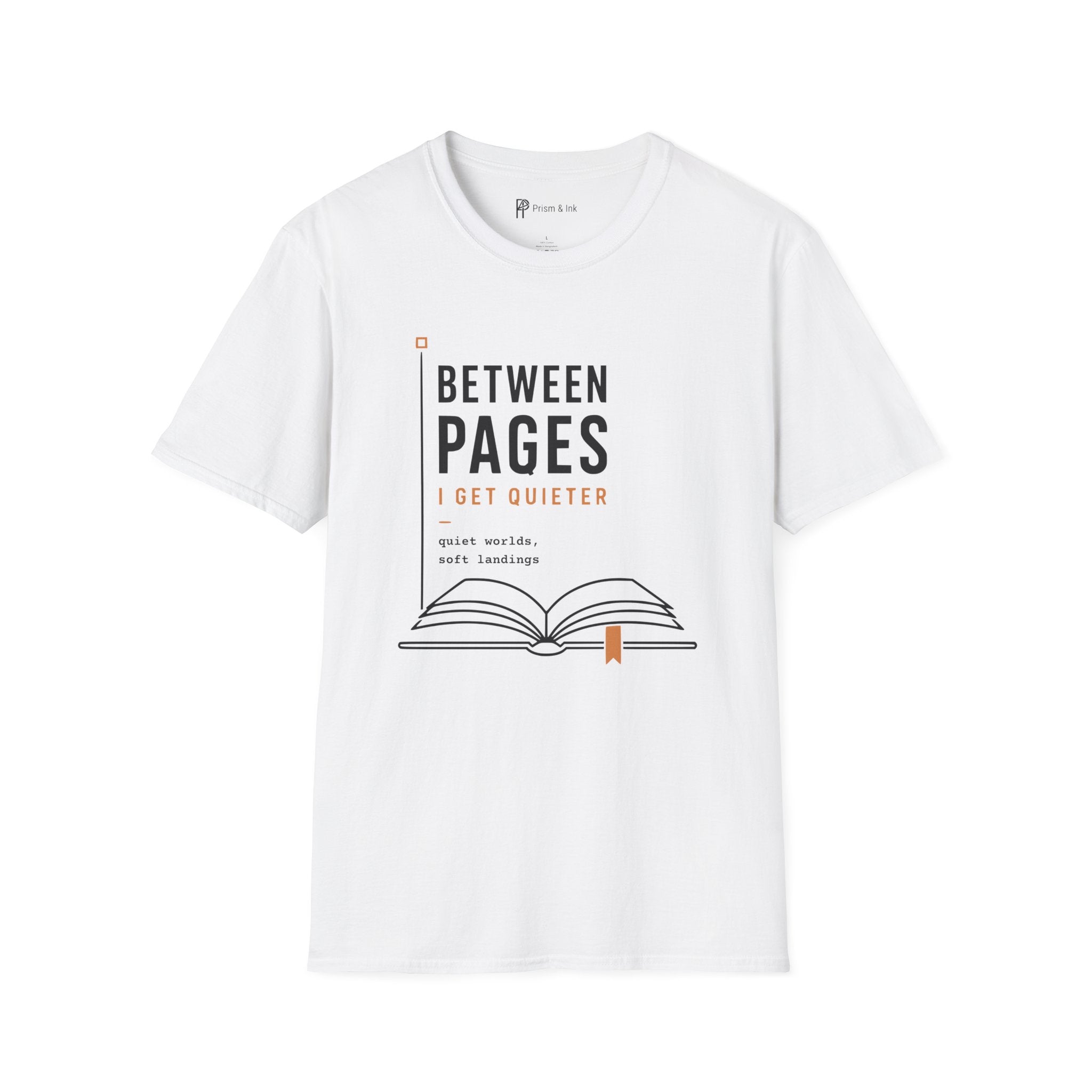 Between Pages I Get Quieter Book Lover Introvert T-Shirt