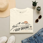 Keep Driving Mountain Road Trip Coffee T-Shirt